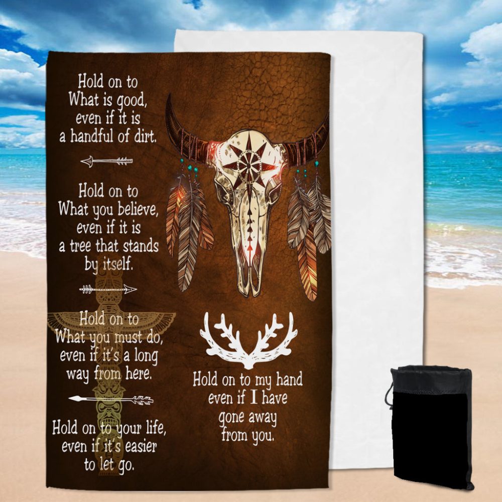 Bison Feather Native American Pool Beach Towel
