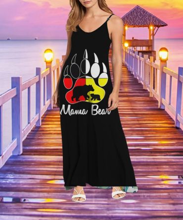 Mama Bear Medicine Wheels Maxi Dress