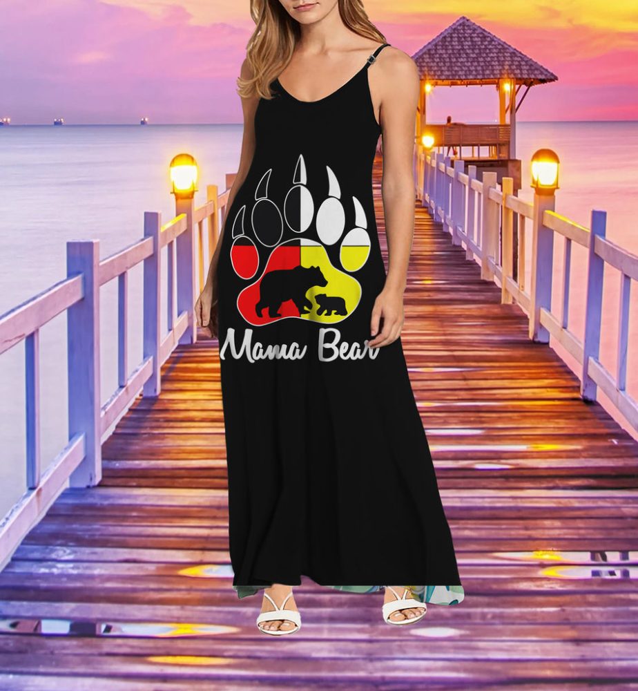 Mama Bear Medicine Wheels Maxi Dress