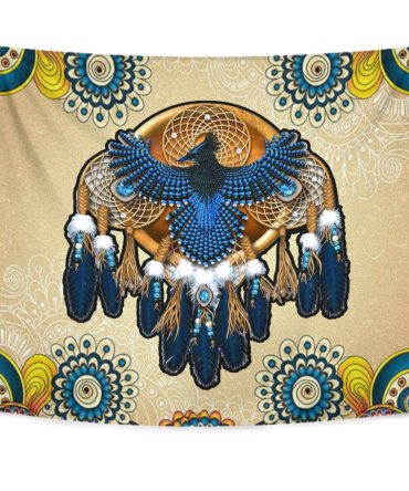 Blue Thunderbird Native Tapestry