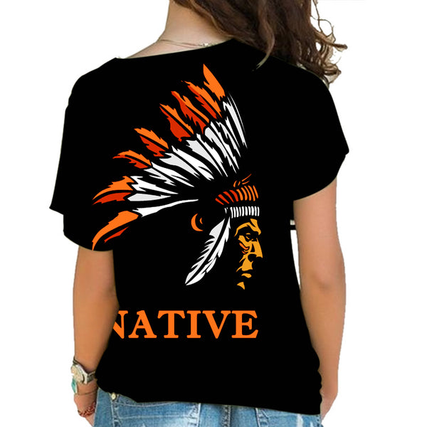 Chief Native American Cross Shoulder Shirt - Image 3