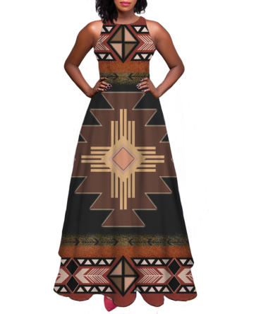 Pattern Native Sleeveless A-line skirt