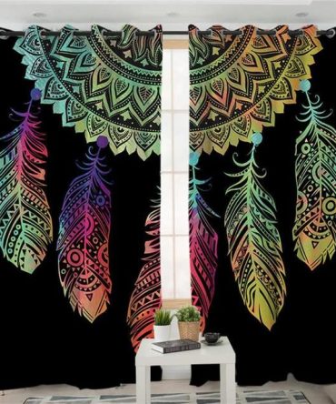 Dreamcatcher Colorful Blackout Curtain Window Drapes