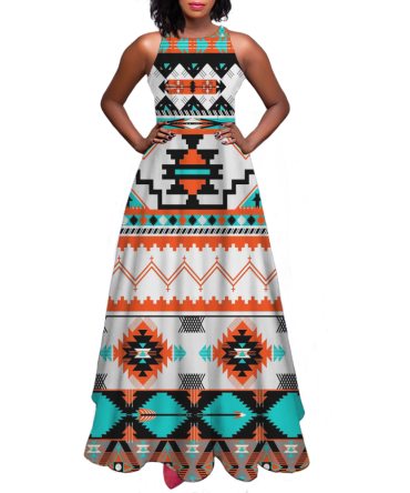 Pattern Native Sleeveless A-line skirt