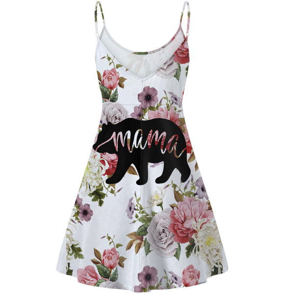 Mama Bear Flower Rose Strings Dress - Image 3