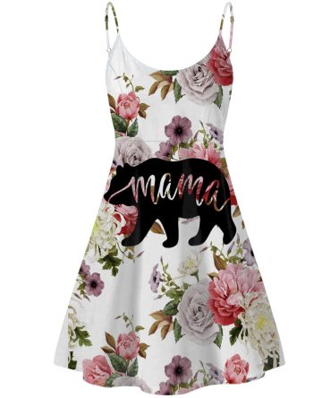 Mama Bear Flower Rose Strings Dress