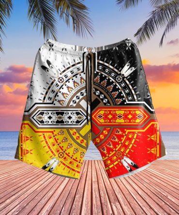 Medicine Wheels Native American Hawaiian Shorts