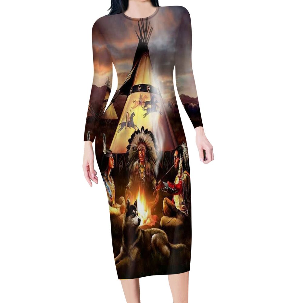 Campfire Native American Body Dress