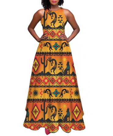 Pattern Native Sleeveless A-line skirt