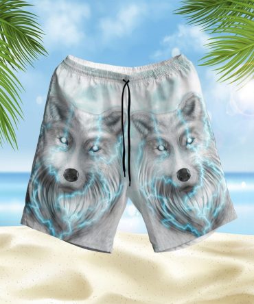 Wolf Thunder Hawaiian Shorts