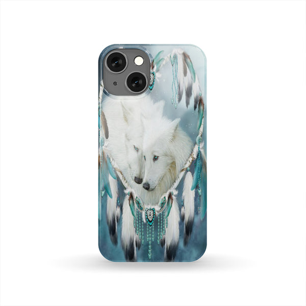 Wolves Heart Dreamcatcher Native American Pride Phone Case - Image 2