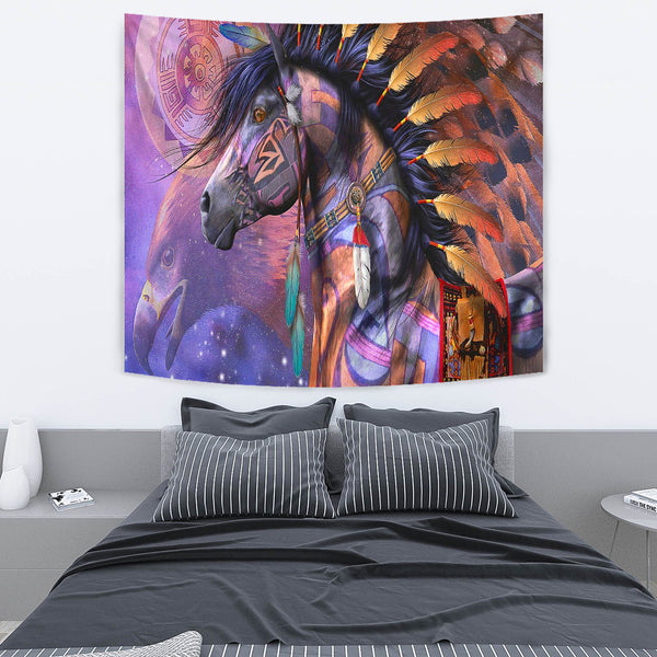 Horses Dreamcatcher Native American Tapestry - Image 4