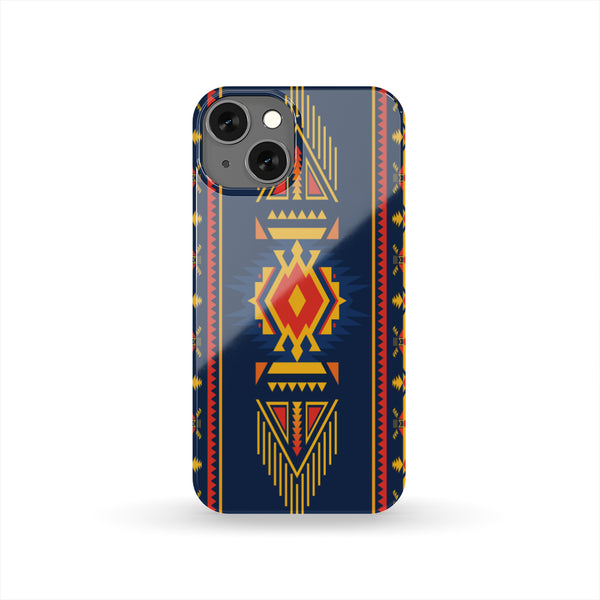 Blue Ethnic Pattern Native American Phone Case - Image 2