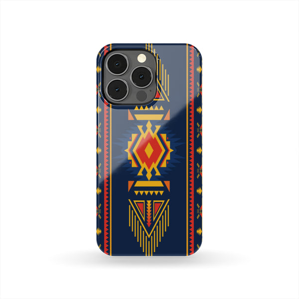 Blue Ethnic Pattern Native American Phone Case - Image 4