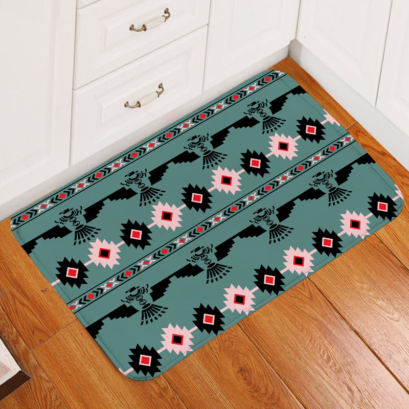 Blue Thunderbird Native American Doormat