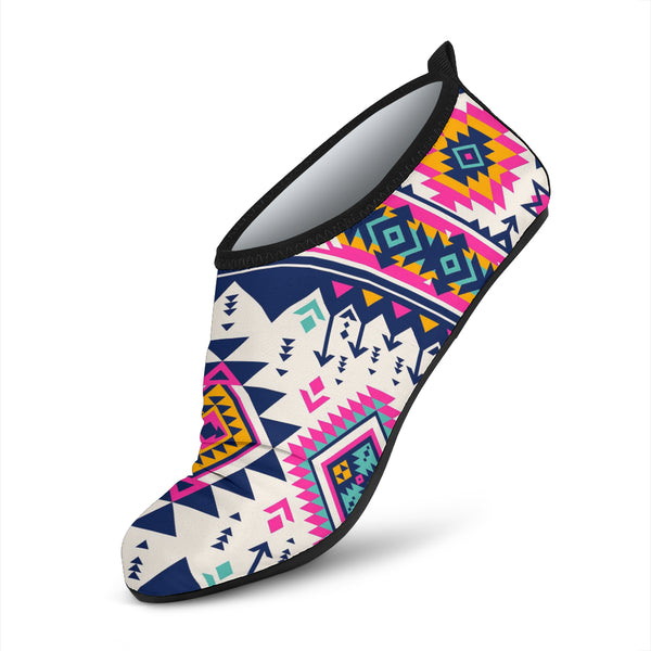 Pink Pattern Native American Aqua Shoes - Image 3