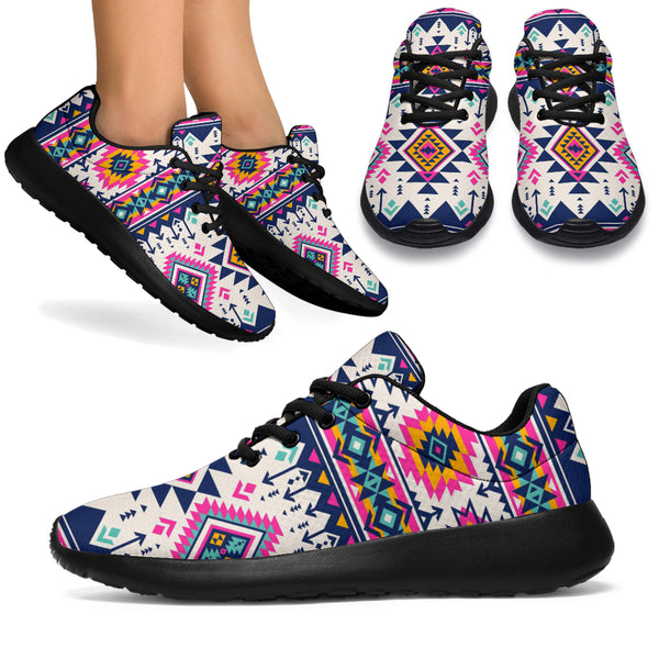 Pink Pattern Native Sport Sneakers - Image 2