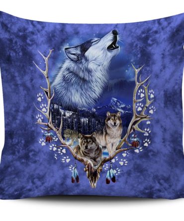 Wolve Native American Pillow Covers