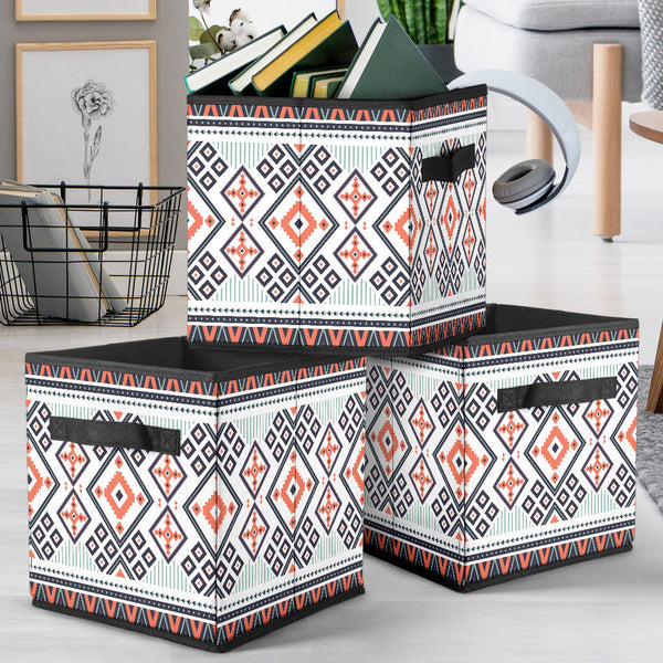 Purple Tribal Design Storage Cube - Image 2