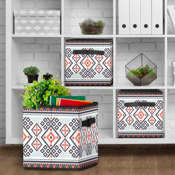 Purple Tribal Design Storage Cube - Image 4