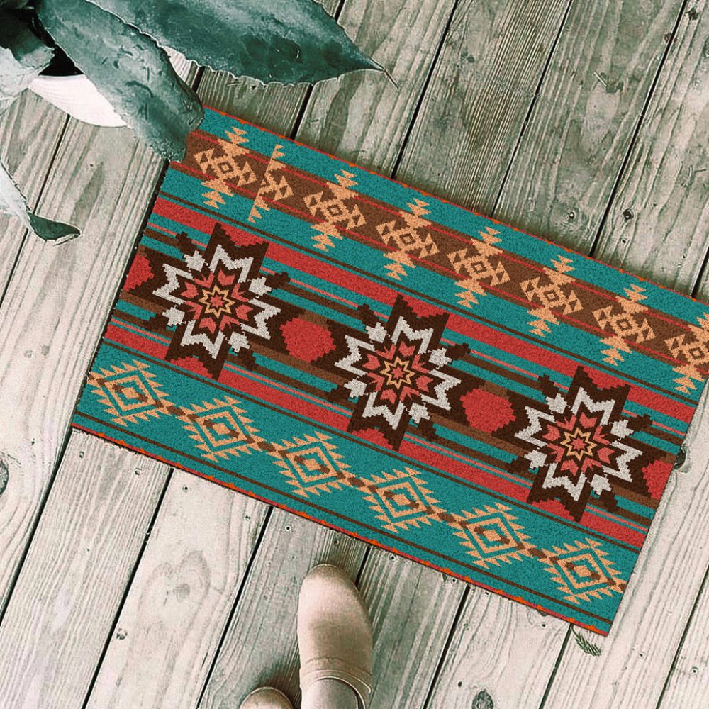 Ethnic Ornament Seamless Pattern Doormat