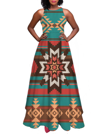 Pattern Native Sleeveless A-line skirt