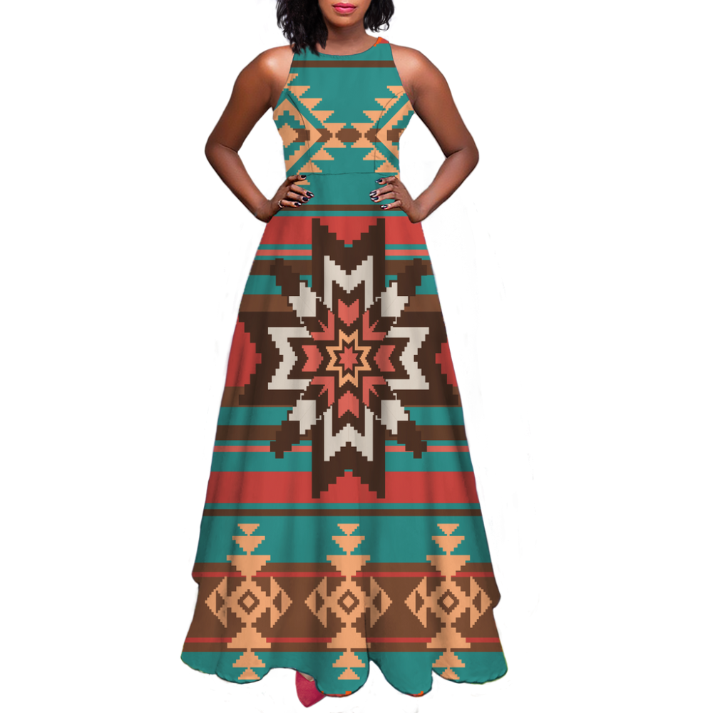 Pattern Native Sleeveless A-line skirt