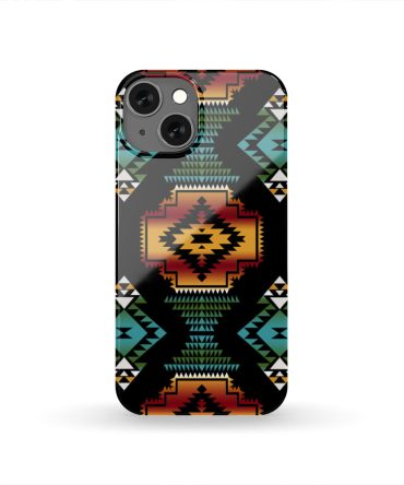 Native American Patterns Black Red Phone Case