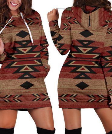 Red Arrow Hoodie Dress