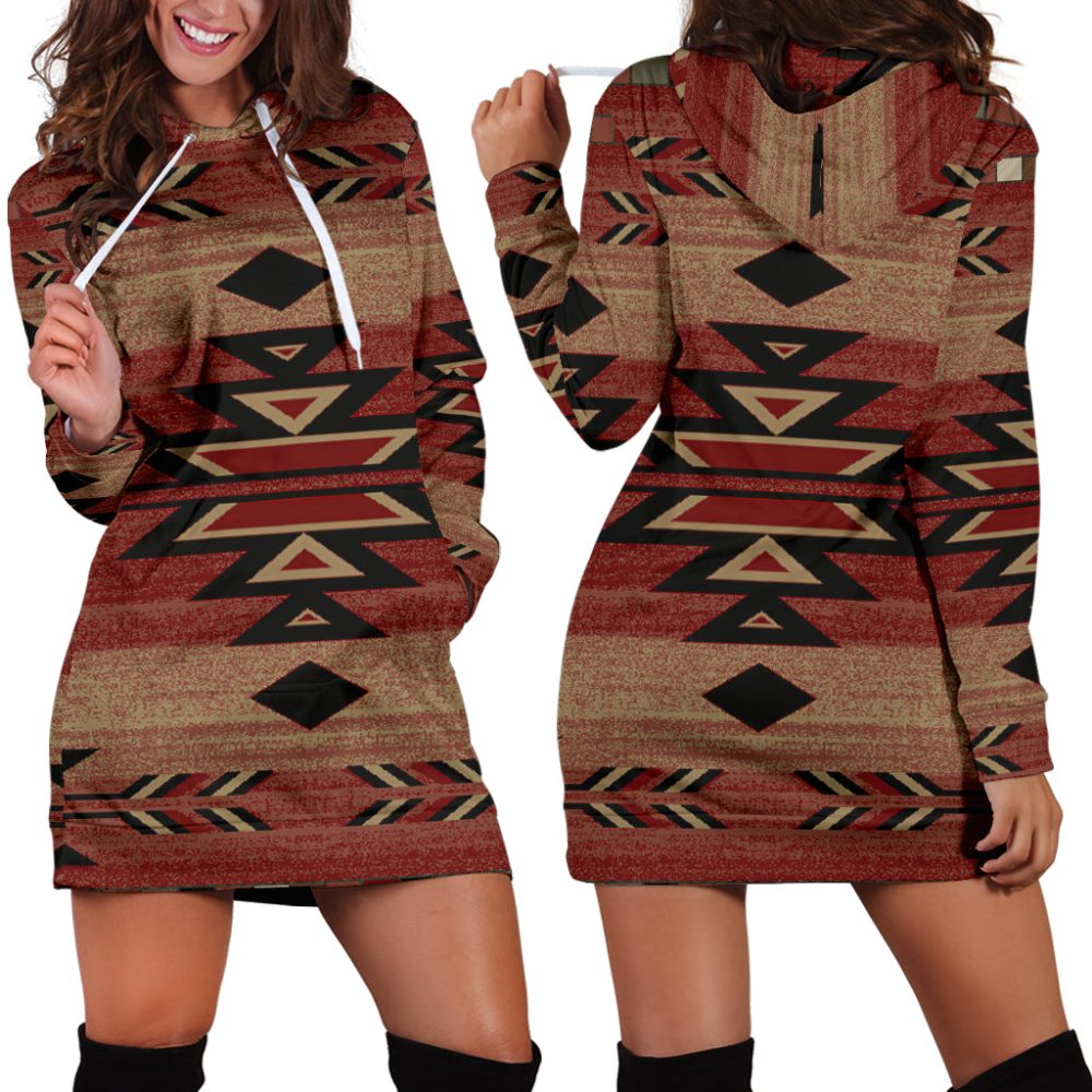 Red Arrow Hoodie Dress