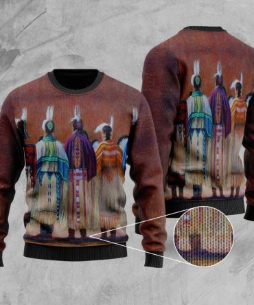 Five Chief Native American Sweater