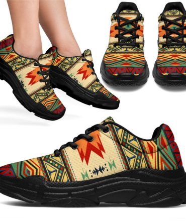 Geometric Pattern Chunky Sneakers