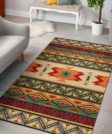 Geometric Pattern Design Native Area Rug