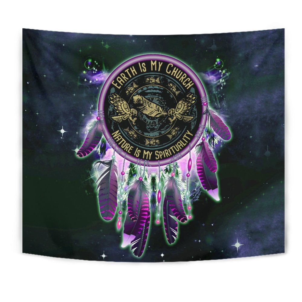 Native Eagle Dream Catcher Tapestry