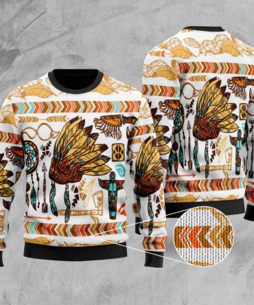 Yellow Head Chief Native Sweater