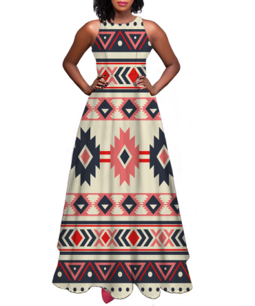 Pattern Native Sleeveless A-line skirt
