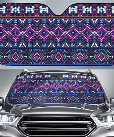 Purple Tribe Pattern Auto Sun Shades