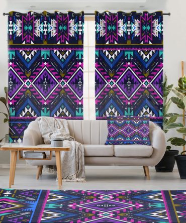 Purple Tribe Pattern Combo Living Room