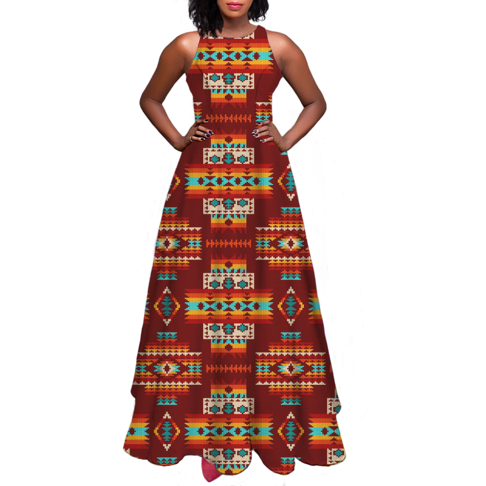 Pattern Native Sleeveless A-line skirt