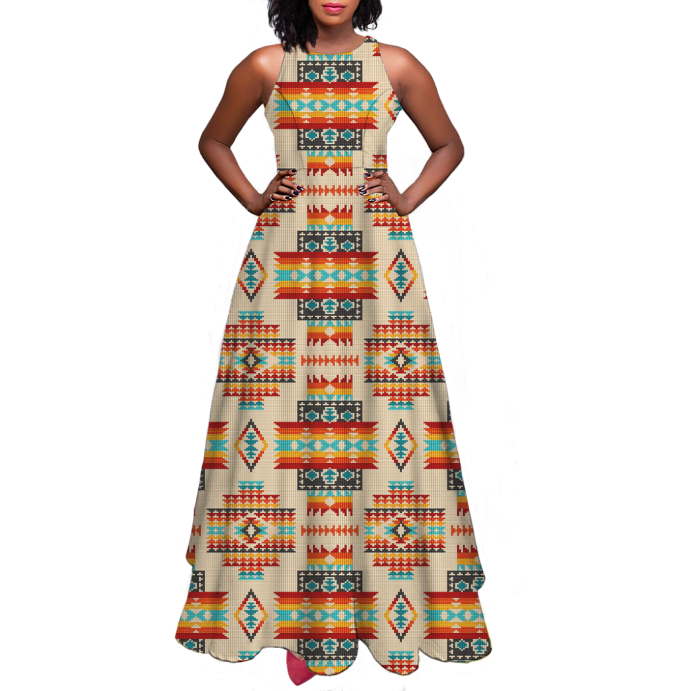 Pattern Native Sleeveless A-line skirt