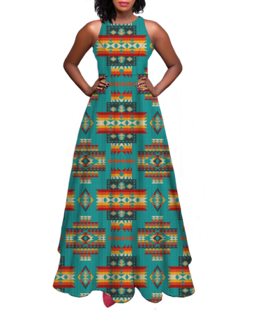 Pattern Native Sleeveless A-line skirt