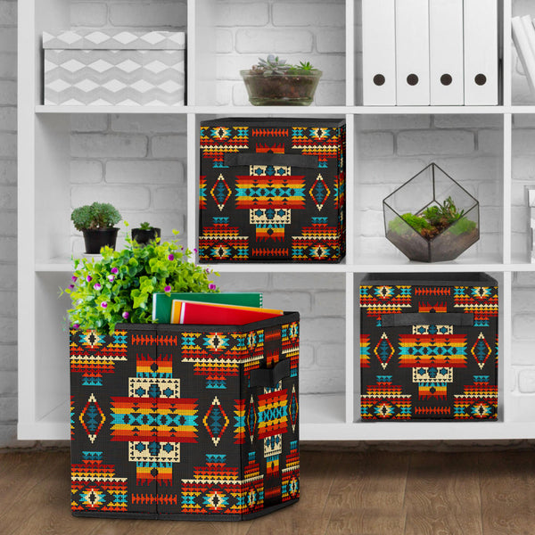 Black Pattern Storage Cube - Image 4