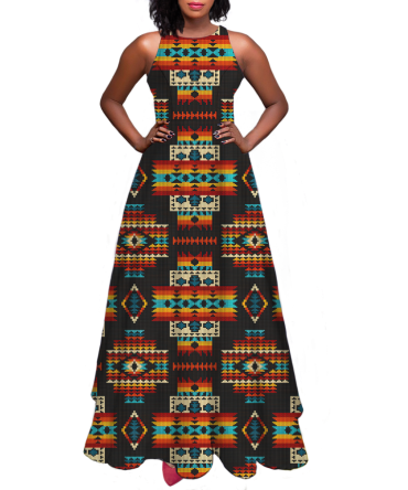 Pattern Native Sleeveless A-line skirt