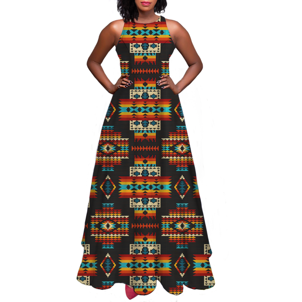 Pattern Native Sleeveless A-line skirt
