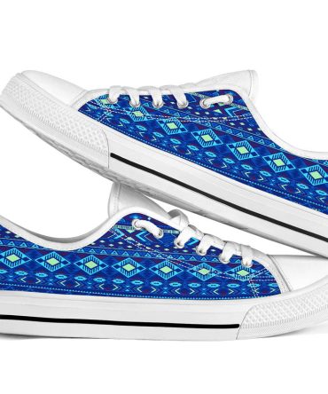 Navy Pattern Native Low Tops