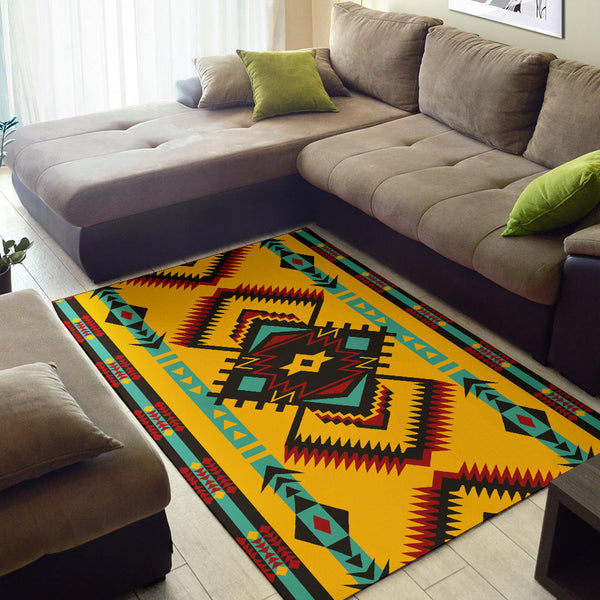 Abstract Geometric Ornament Area Rug - Image 3
