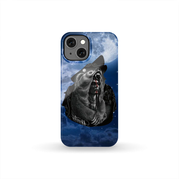 Bear Head Chief Native Phone Case - Image 3