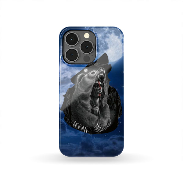 Bear Head Chief Native Phone Case - Image 4