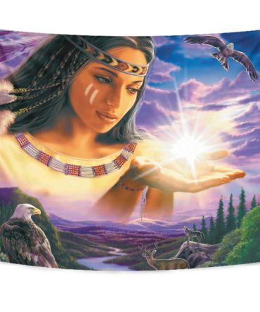 Native Girl Tapestry