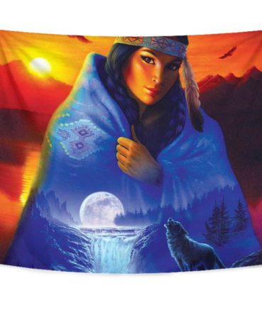 Native Girl Tapestry